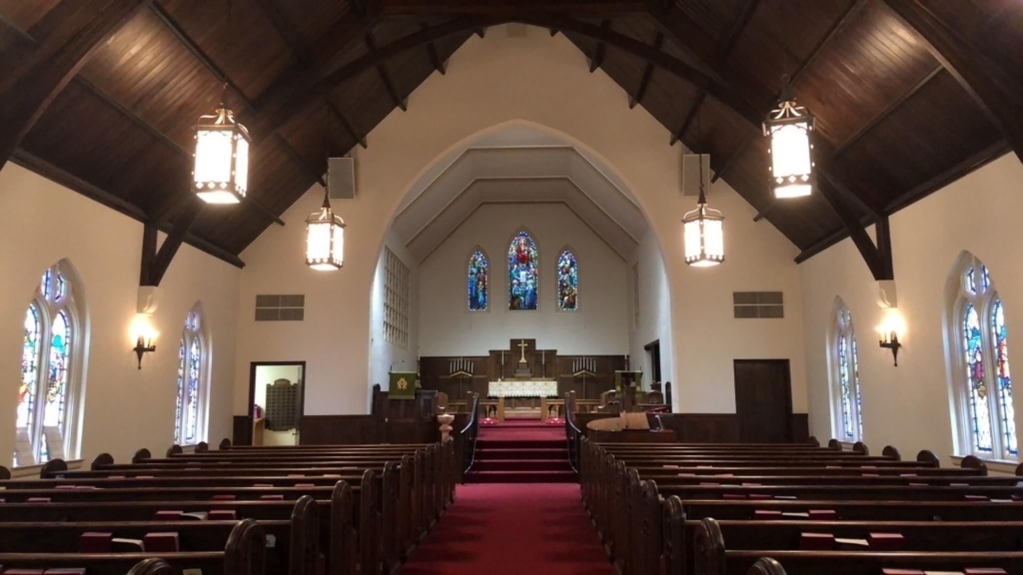 Tunica Methodist Church sanctuary interior